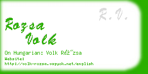 rozsa volk business card